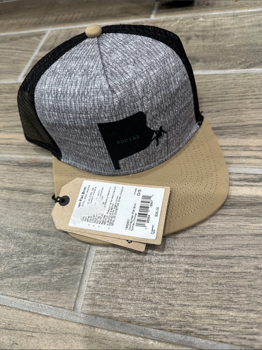 Prana NWT Journeyman flat brim Nomad climber Social